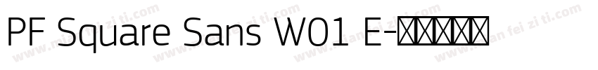 PF Square Sans W01 E字体转换